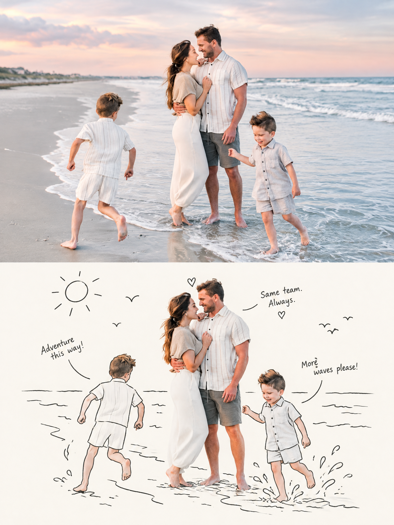 Create one standalone premium editorial poster from the supplied photograph, vertical 3:4. Do not cr